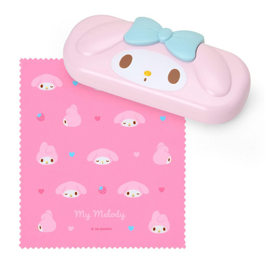 SANRIO ORIGINAL MY MELODY FACE-SHAPED GLASSES CASE