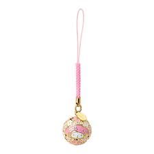 SANRIO ORIGINAL MY MELODY SUZU NECK SAKURA BELL CHARM RED