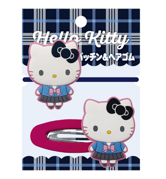 SANRIO ORIGINAL HELLO KITTY HAIR CLIP AND HAIR TIE SAILOR UNIFORM