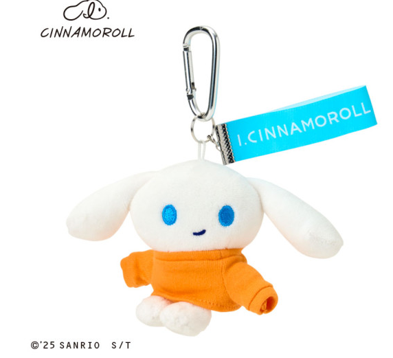 SANRIO ORIGINAL CINNAMOROLL MASCOT CHARM LOVE YOURSELF MORE  ORANGE TRAINER