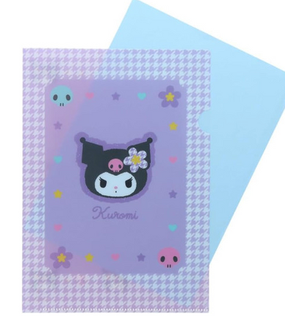 SANRIO ORIGINAL KUROMI A5 FILE WITH STICKER SET