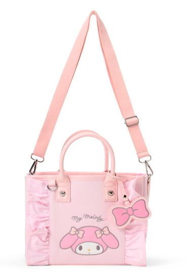 SANRIO ORIGINAL MY MELODY SQUARE 2WAY BAG WITH CHARM