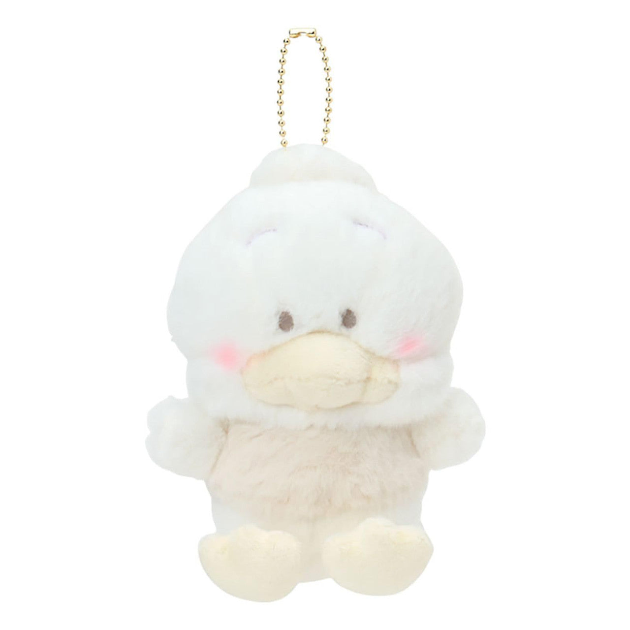 SANRIO ORIGINAL PEKKLE MASCOT HOLDER SLEEPING ON WHITE FLUFFY CLOUD