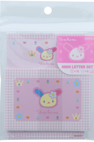 SANRIO ORIGINAL USAHANA MINI LETTER SET Y2K HOUNDSTOOTH