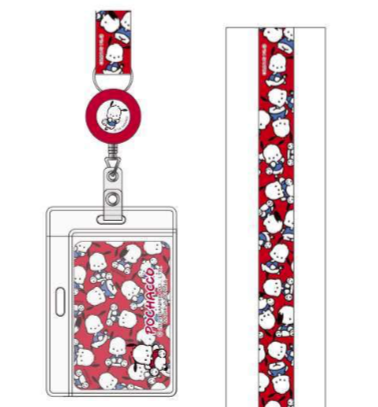 SANRIO POCHACCO PATTERN KEY LEASH PC