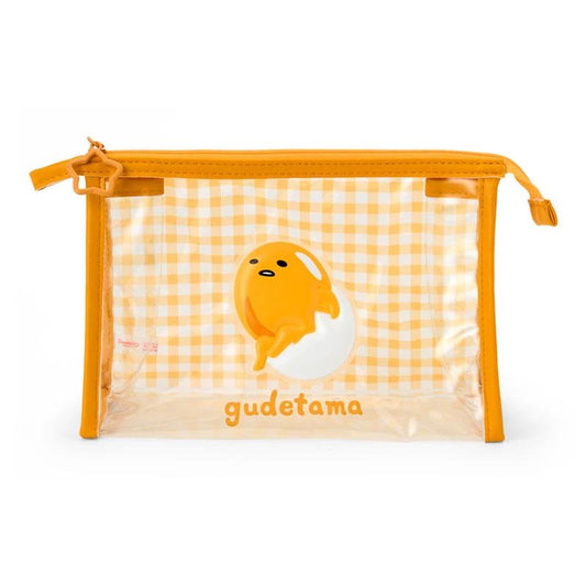 SANRIO ORIGINAL GUDETAMA CLEAR POUCH 3D PATCH