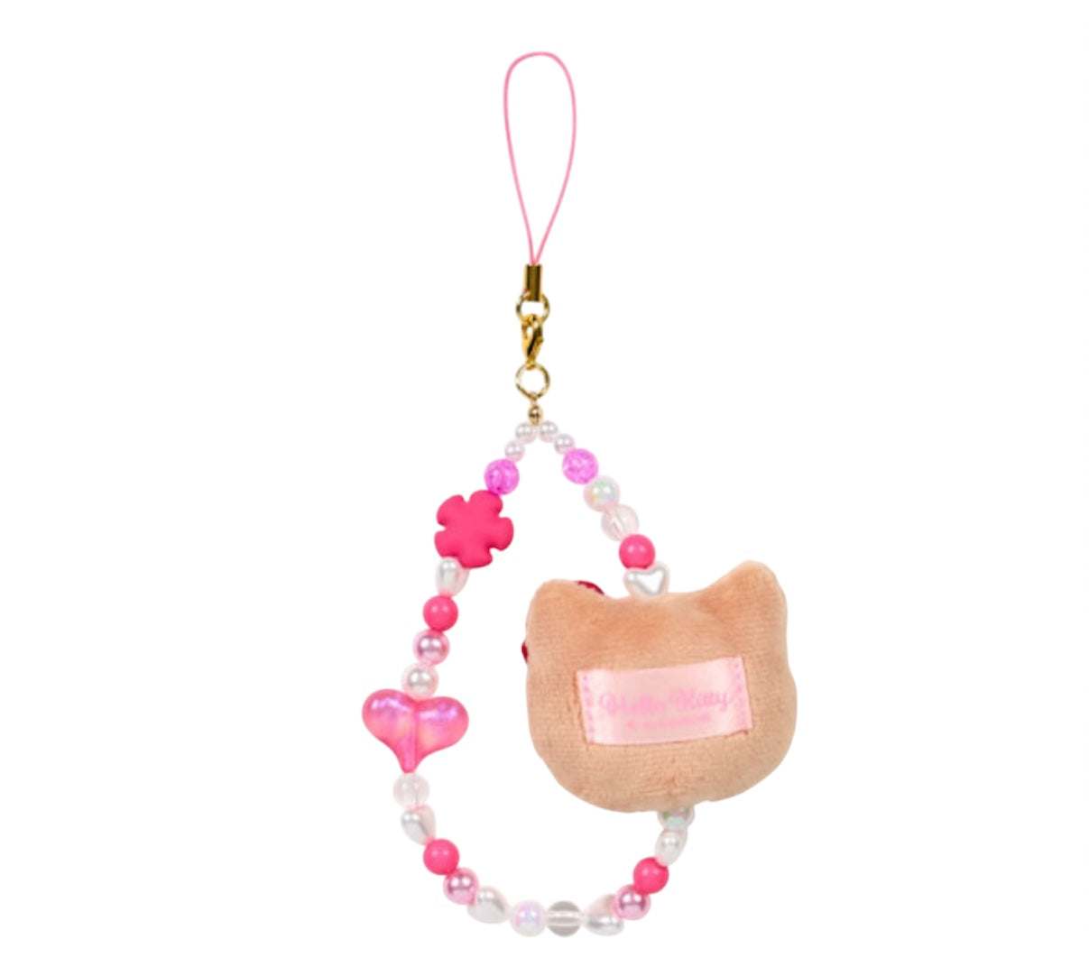 SANRIO HELLO KITTY FACE MASCOT STRAP (SUNTAN)