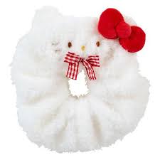 SANRIO ORIGINAL HELLO KITTY FACE SHAPED SCRUNCHIE