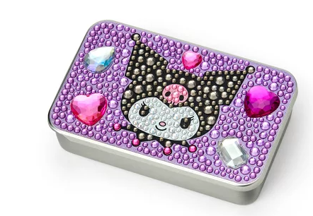 SANRIO ORIGINAL KUROMI SLIDING TIN BOX