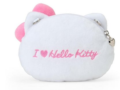 SANRIO ORIGINAL SHOULDER COIN PURSE I LOVE HELLO KITTY PINK