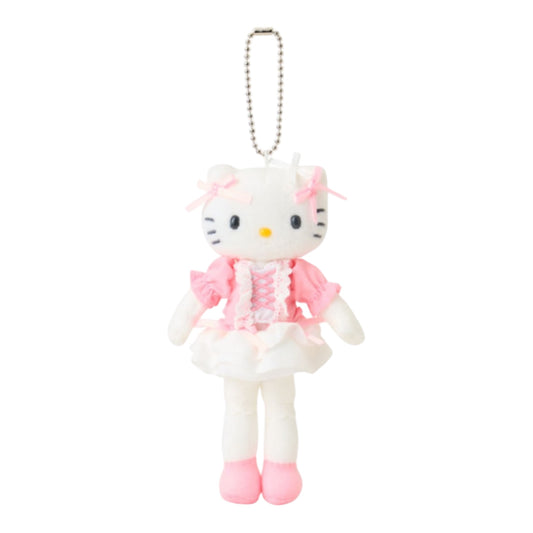 SANRIO ORIGINAL HELLO KITTY MASCOT HOLDER CLOSET COLLECTION GIRLY STYLE LACE UP BLOUSE RIBBON FRILL