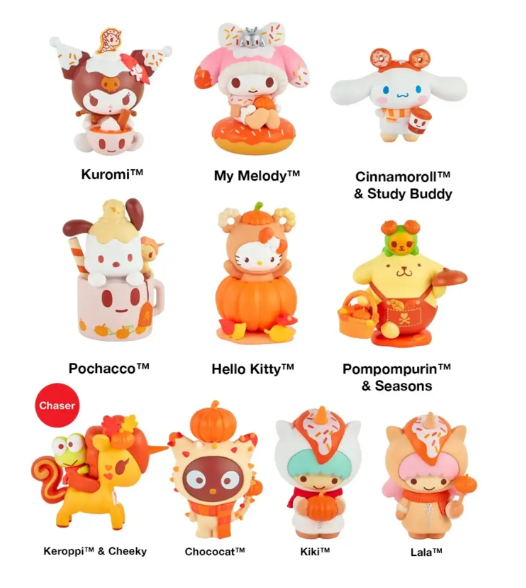 HELL0 KITTY AND FRIENDS X TOKIDOKI PUMPKIN SPICE BLIND BOX
