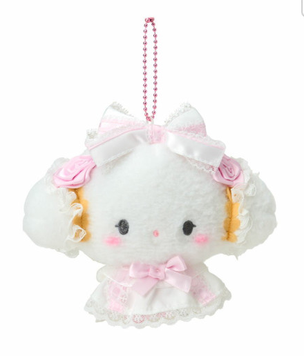 SANRIO ORIGINAL COGIMYUN MASCOT HOLDER WHITE FRILL