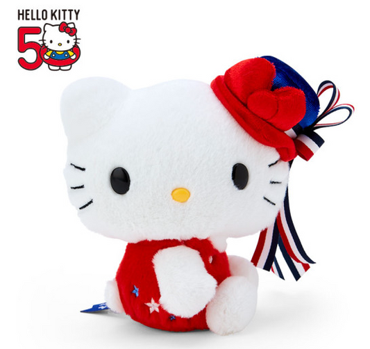 SANRIO JAPAN ORIGINAL HELLO KITTY 50TH ANNIVERSARY PLUSH KITTY IS ALWAYS BY YOUR SIDE