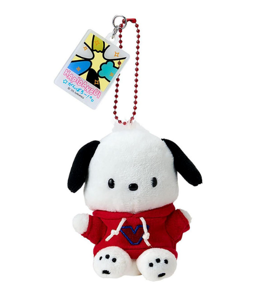 SANRIO ORIGINAL POCHACCO MASCOT HOLDER (HAPIDANBUI BOYS HAPPY BIRTHDAY 5TH ANNIVERSARY! ALL TOGETHER)