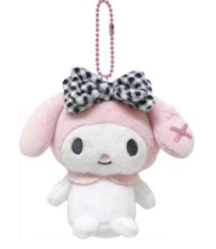 SANRIO ORIGINAL MY MELODY GINGHAM CHECK SERIES BALL CHAIN MASCOT