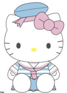 SANRIO HELLO KITTY 8 IN PASTEL SAILOR PLUSH