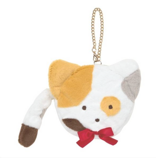 SANRIO ORIGINAL NORANEKOLAND FACE SHAPED POUCH CAT'S CLUB