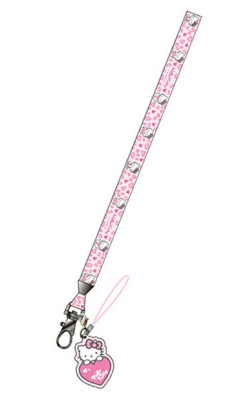 SANRIO ORIGINAL HELLO KITTY GOGO GAL LEOPARD ID STRAP PINK 2025