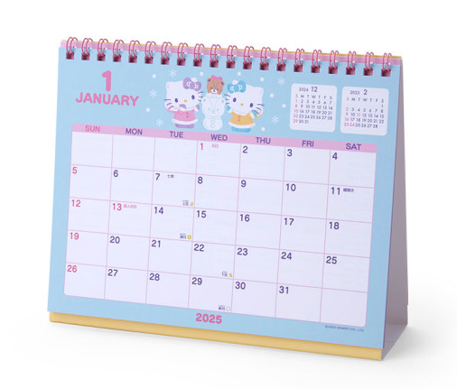 SANRIO JAPAN ORIGINAL HELLO KITTY 2025 TABLE RING CALENDAR