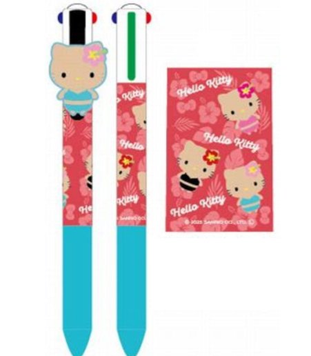 SANRIO ORIGINAL HELLO KITTY 4 COLOR BALLPOINT PEN BLUE SWIMSUIT