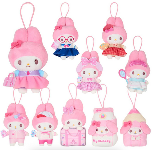 SANRIO ORIGINAL MY MELODY PLUSH MASCOT BLIND BOX SCHOOL COLLECTION