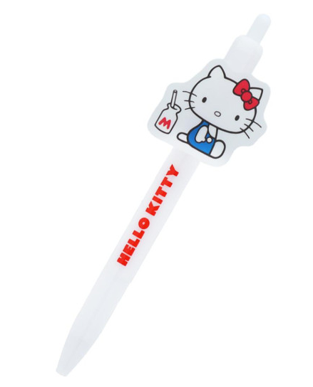 SANRIO ORIGINAL HELLO KITTY 50TH ANNIVERSARY MASCOT BALLPOINT PEN MIKE 1974