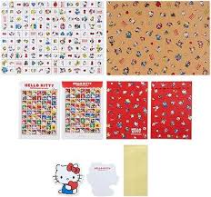 SANRIO JAPAN ORIGINAL CHARACTERS PAPER LETTER SET WITH STICKER HELLO EVERYONE