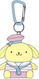 SANRIO POMPOMPURIN PASTEL SAILOR  MASCOT / PLUSH W CARABINER