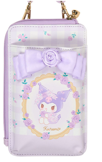 SANRIO ORIGINAL KUROMI CELL PHONE SHOULDER BAG DOLLY ROSE