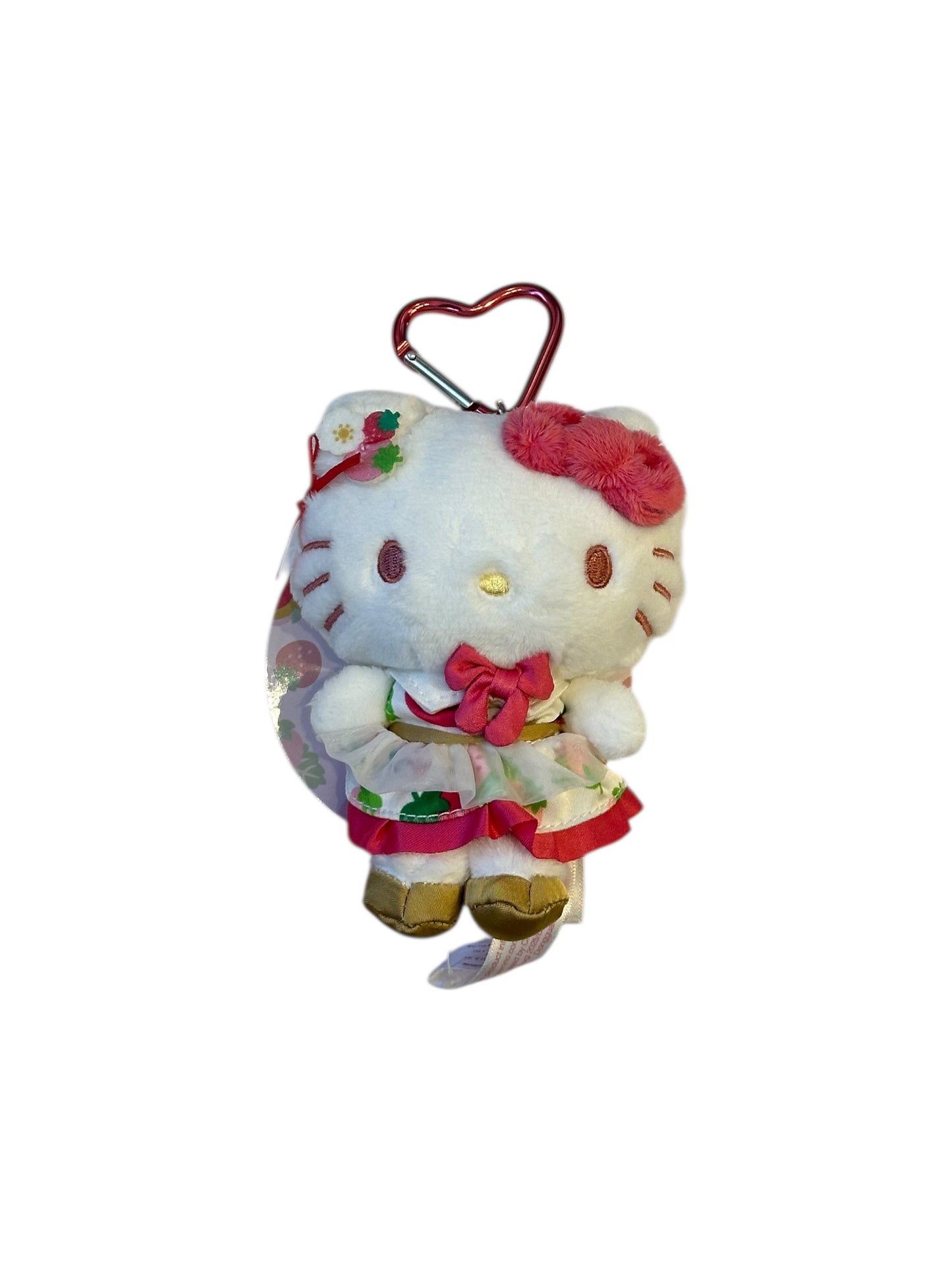 SANRIO ORIGINAL HELLO KITTY MASCOT PLUSH 50TH ANNIVERSARY STRAWBERRY