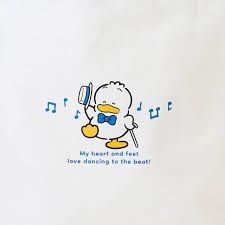 SANRIO JAPAN ORIGINAL PEKKLE TOTE BAG IN SPIRITS WITH SINGING AND DANCING