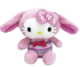 SANRIO HELLO KITTY EASTER RIBBIT  BEAN DOLL / PLUSH