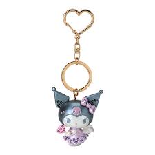 SARIO ORIGINAL KUROMI ANGEL CHARM KEY HOLDER