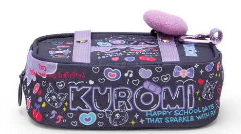 SANRIO JAPAN ORIGINAL KUROMI MINI POUCH SANRIO ACADEMY SPARKLE CLUB