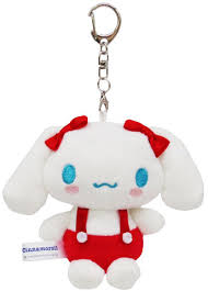 SANRIO JAPAN ORIGINAL CINNAMOROLL MASCOT KEYRING / PLUSH RED