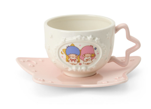 SANRIO ORIGINAL LITTLE TWIN STARS CUP & SAUCER FRAME DESIGN