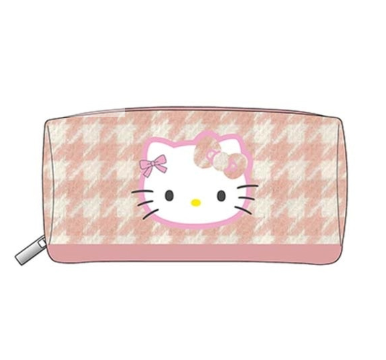 SANRIO ORIGINAL HELLO KITTY SQUARE POUCH GINGHAM PINK