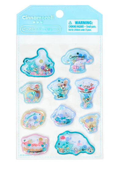 SANRIO ORIGINAL CINNAMOROLL BEAD FILLED PUFFY STICKER