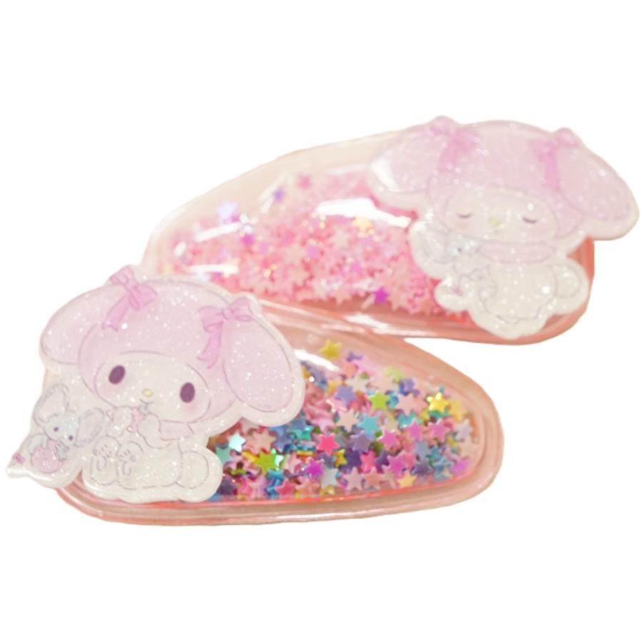 SANRIO MY MELODY SEQUINS HAIR CLIP SET