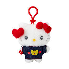 SANRIO ORIGINAL HELLO KITTY MASCOT CHARM / PLUSH DENIM PATCH