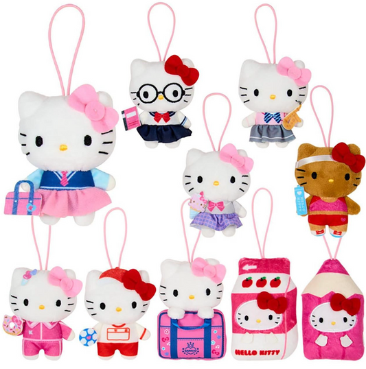 SANRIO ORIGINAL HELLO KITTY PLUSH MASCOT BLIND BOX SCHOOL COLLECTION