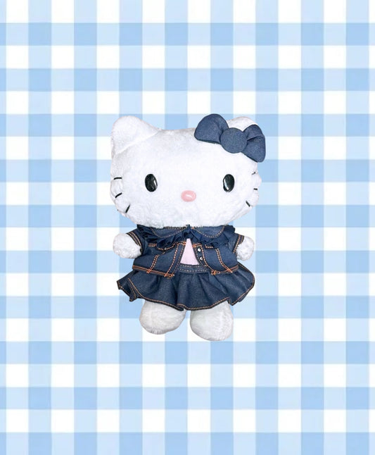 SANRIO HELLO KITTY 7 IN PLUSH DENIM FASHION