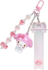 SANRIO JAPAN ORIGINAL MY MELODY CUSTOM KEY CHAIN CLEAR AND PLUMP 3D