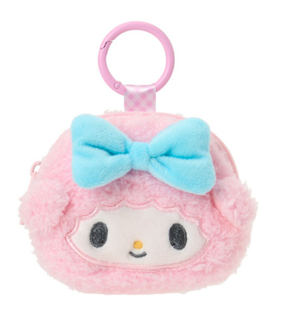 Copy of SANRIO ORIGINAL USAHANA FACE FLUFFY MINI POUCH WITH CARABINER