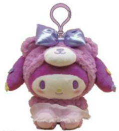 SANRIO MY MELODY MASCOT CLIP GIRLY BEAR