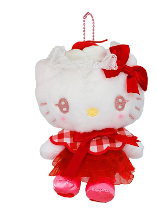 SANRIO ORIGINAL HELLO KITTY WHIPPED CHERRY MASCOT CHARM