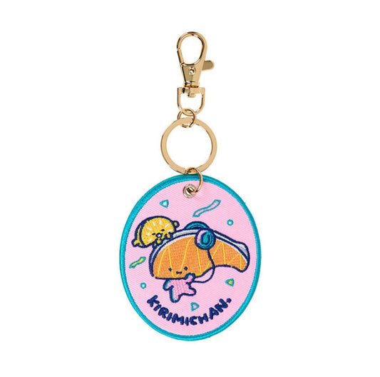 SANRIO KIRIMICHAN EMBROIDERED PATCH KEYCHAIN