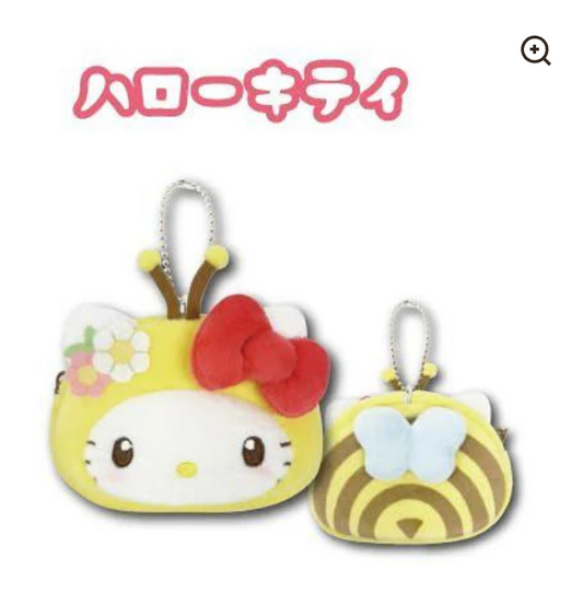 SANRIO ORIGINAL HELLO KITTY BEE MINIATURE FACE POUCH