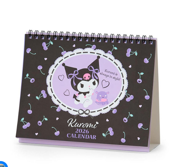 SANRIO ORIGINAL KUROMI RING CALANDAR 2026